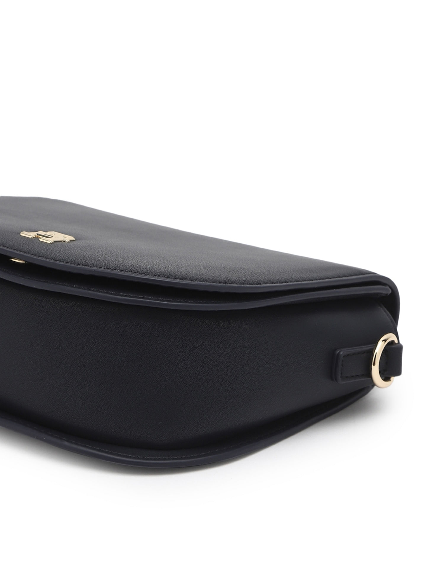 Tommy Hilfiger Textured Black PU Totes