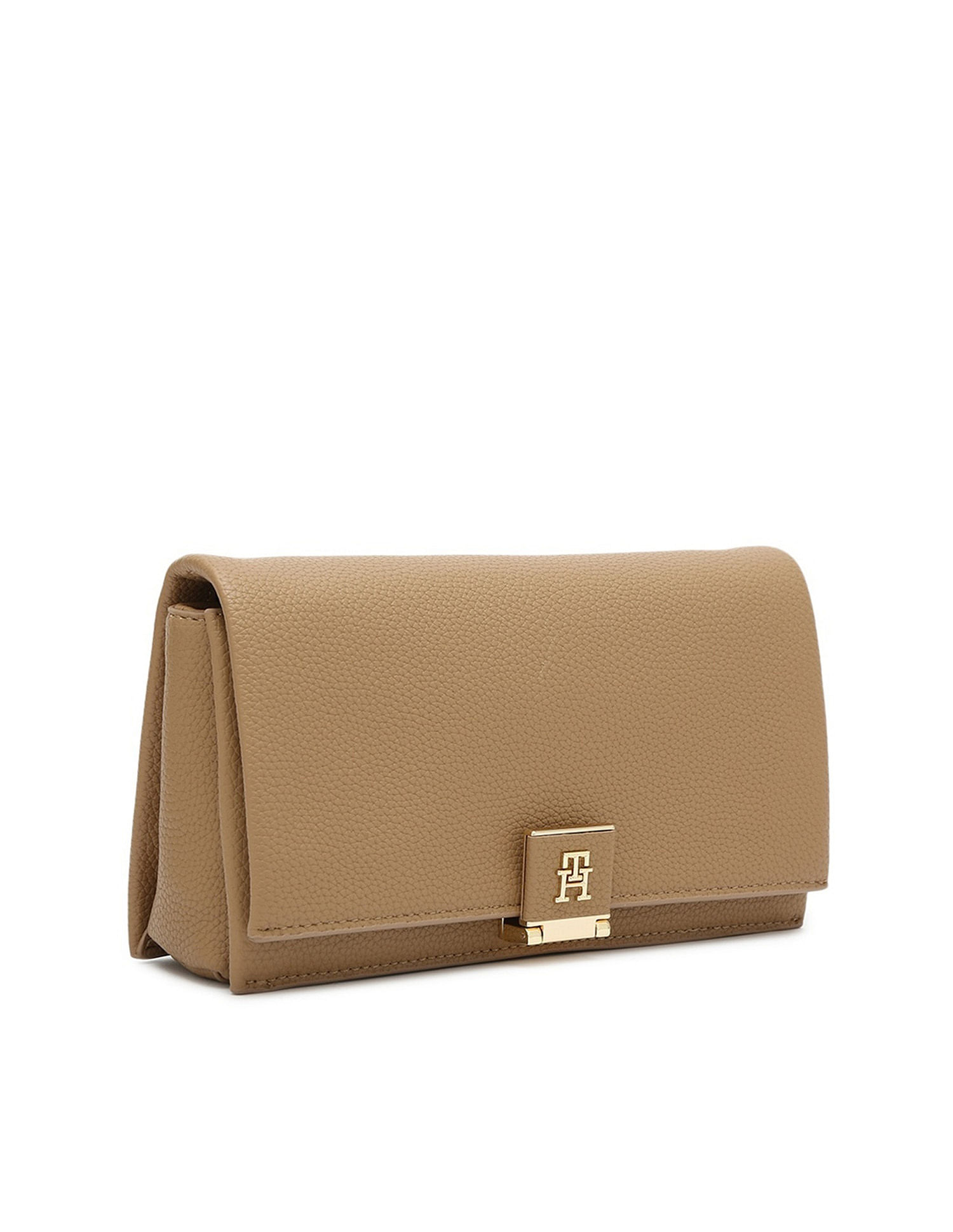 Tommy Hilfiger Solid Khaki Pu Sling Bag