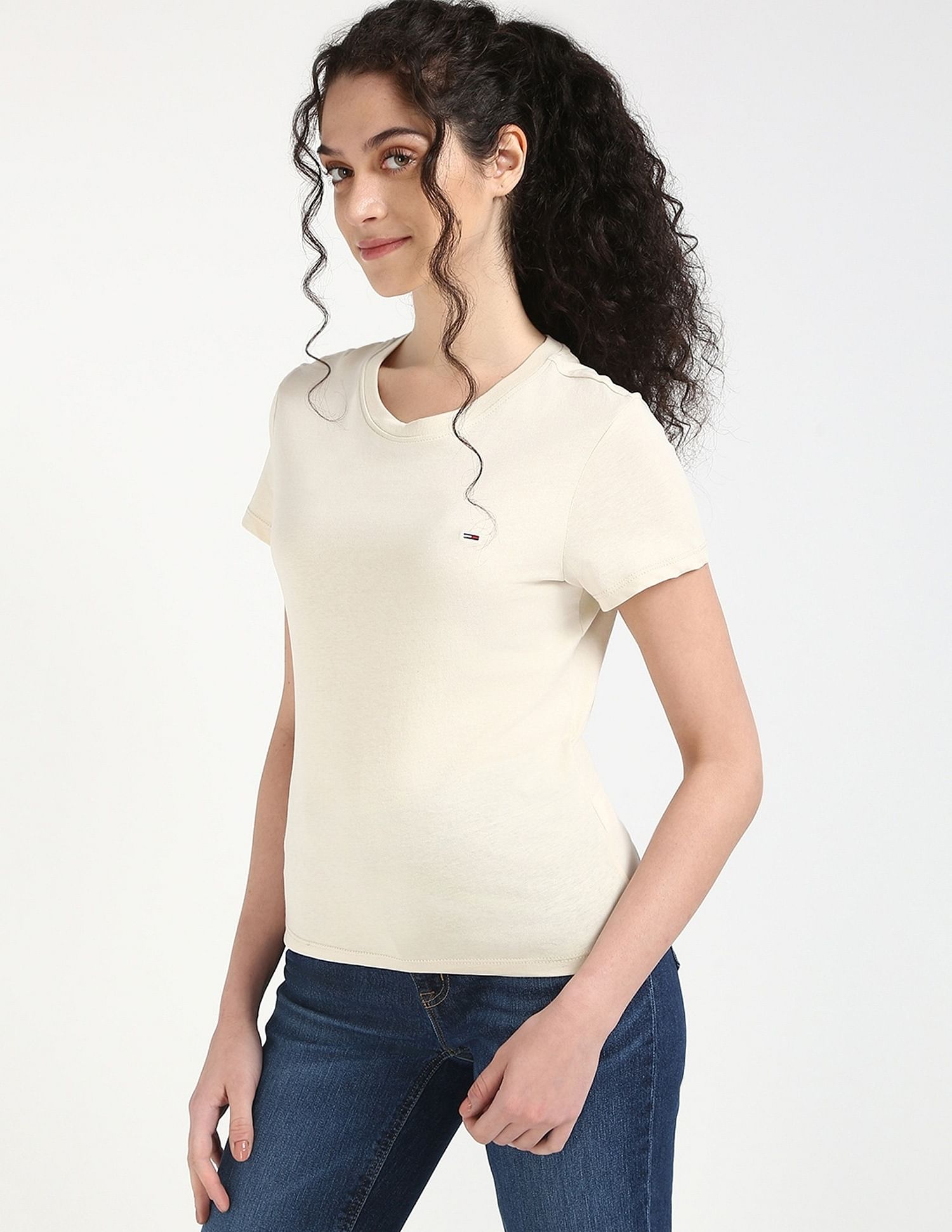 Tommy Hilfiger Solid Slim-Fit Cotton T-Shirt