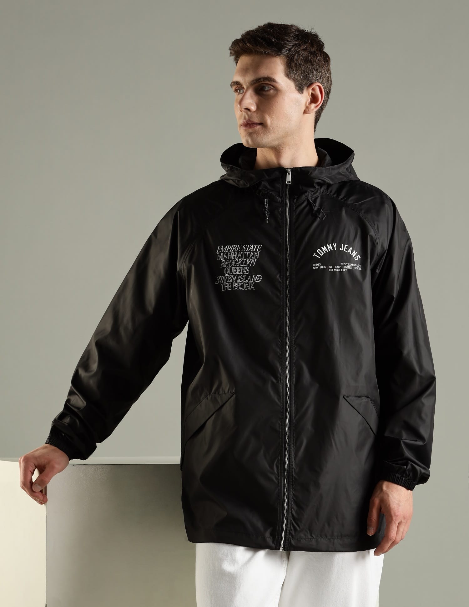 Buy Tommy Hilfiger Printed Relaxed Fit Cotton Jacket