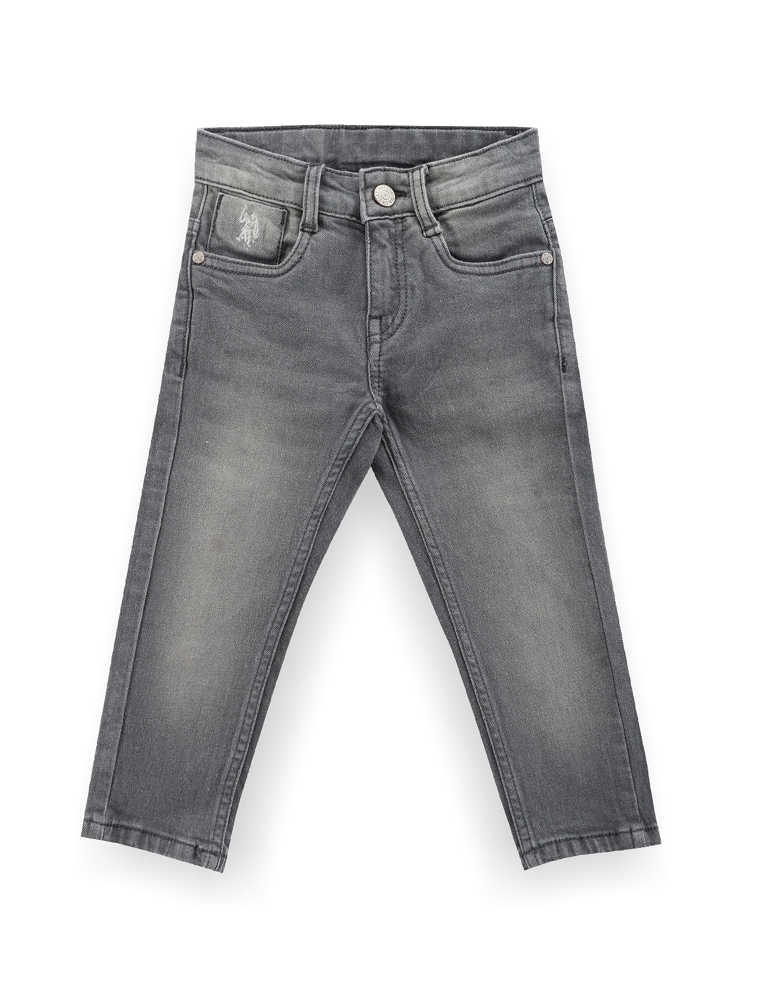 U.S. Polo Assn. Kids Boys Slim Fit Grey Jeans