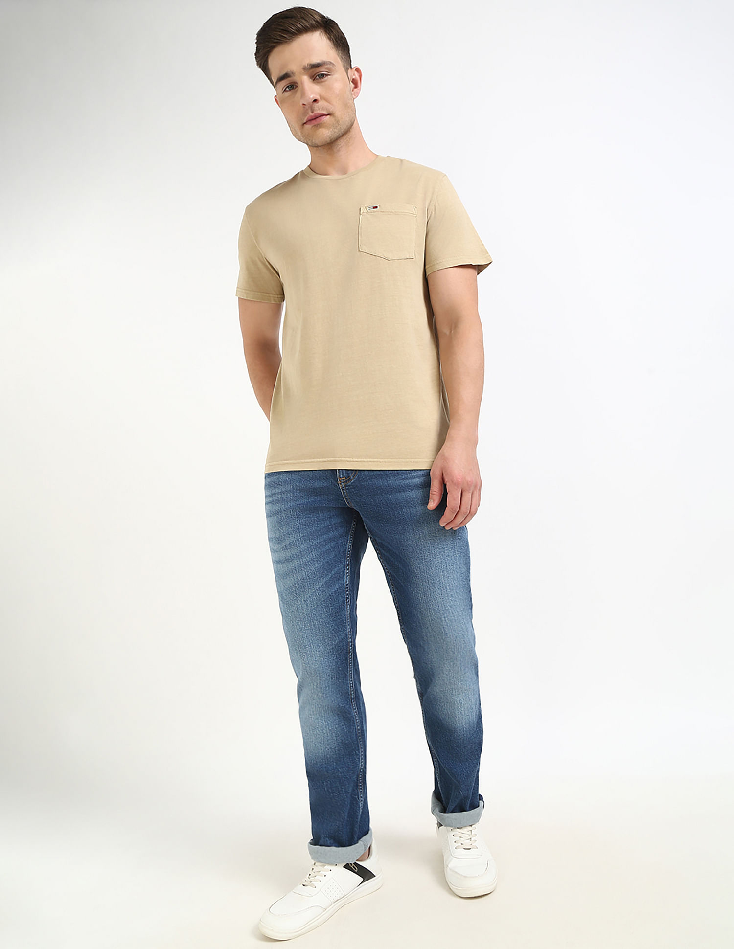 Tommy Hilfiger Logo Solid Slim-Fit Cotton T-Shirt