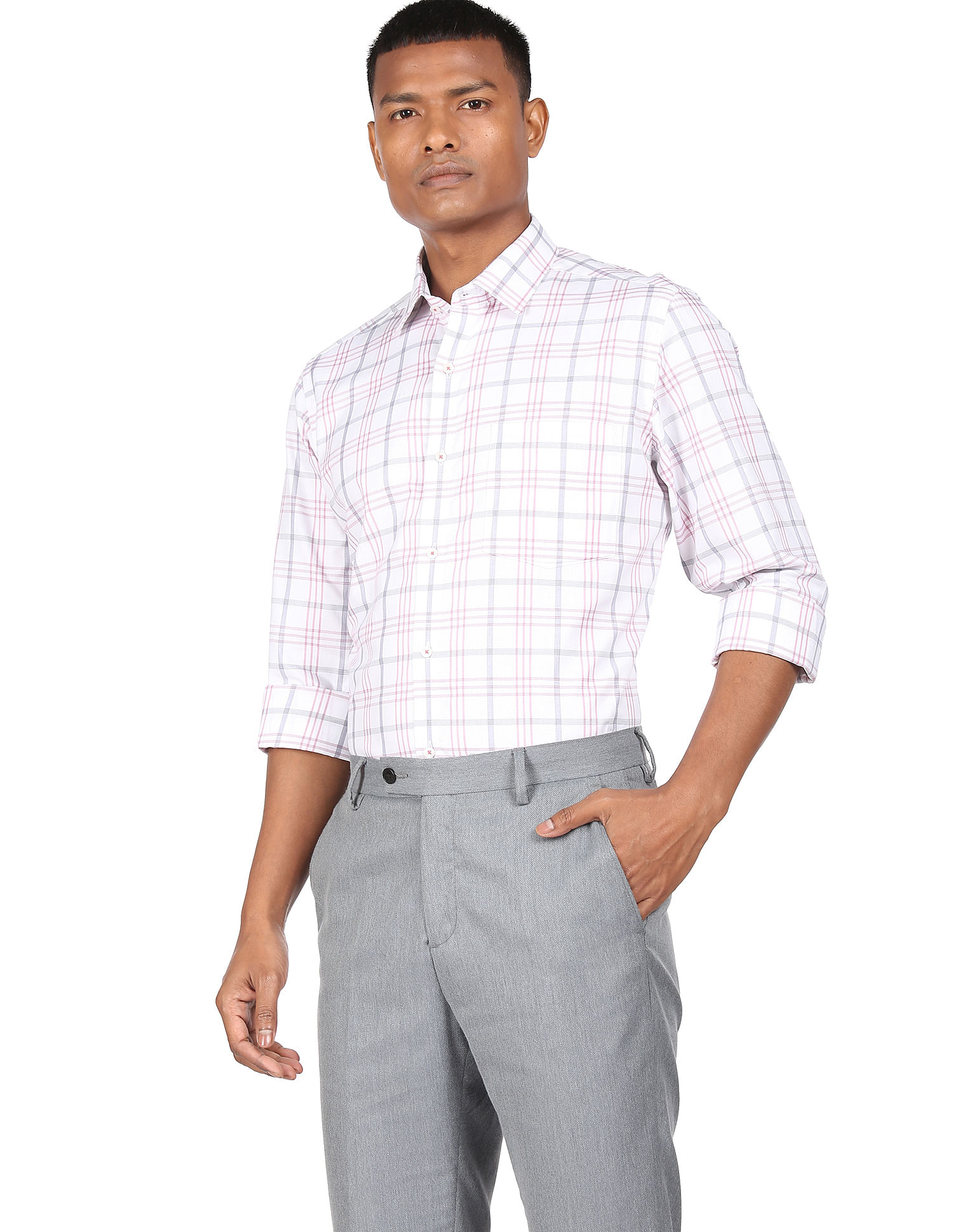 Pure Cotton Check Shirt