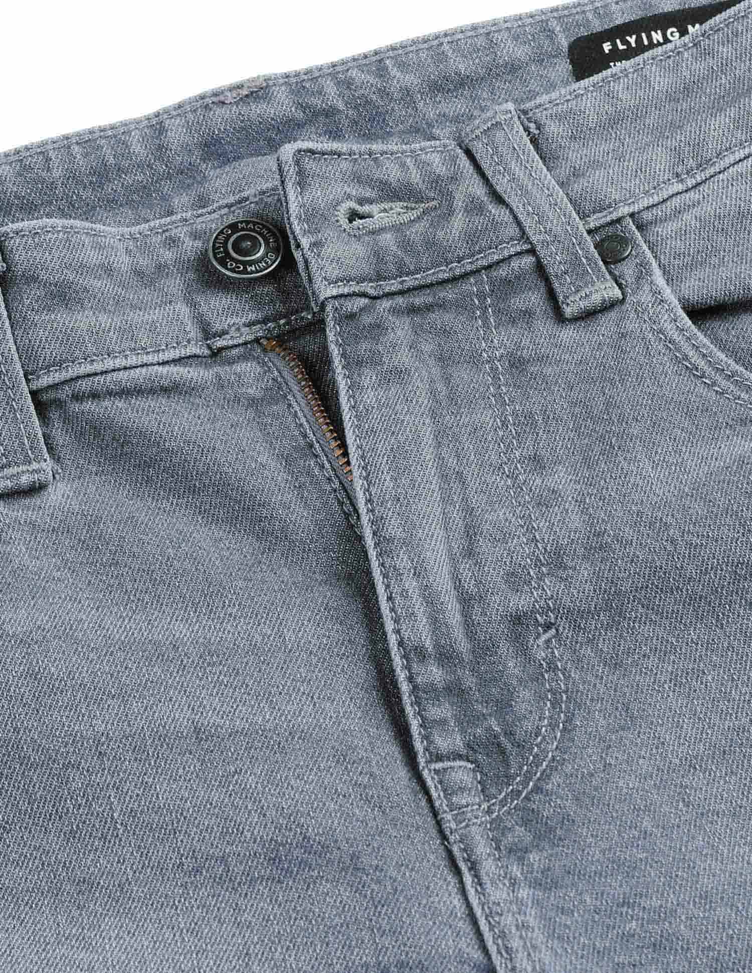 Flying Machine F-Jango Straight Fit Stone Washed Jeans