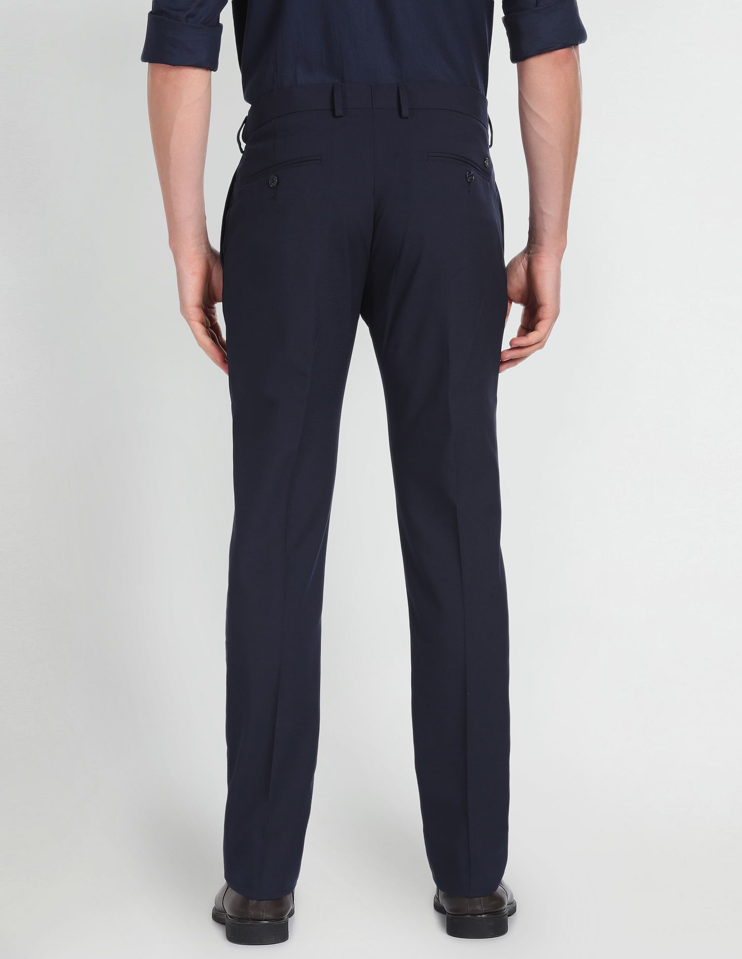 Arrow Slim Fit Mid RiseTrousers