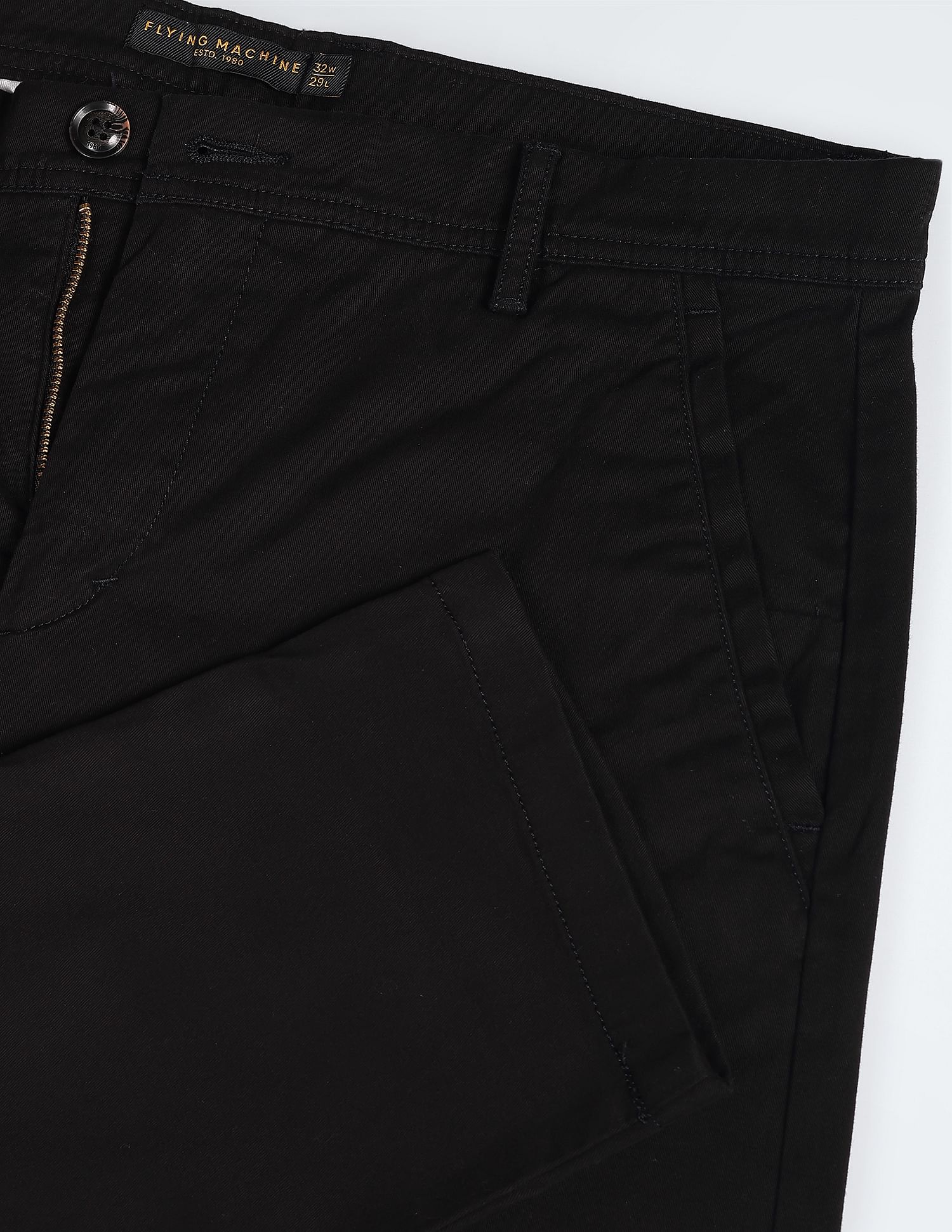 Flying Machine Twill Solid Trousers