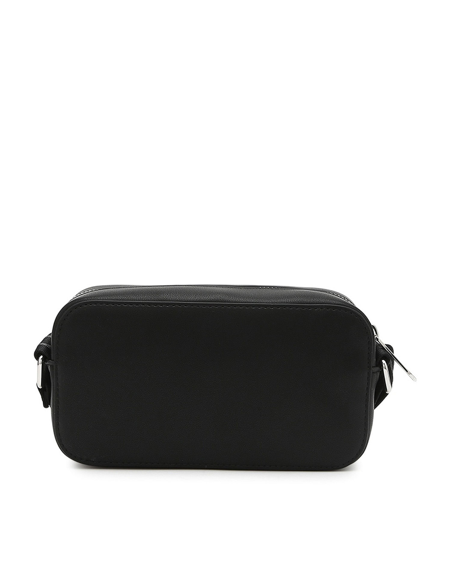 Tommy Hilfiger Solid Black Pu Sling Bag