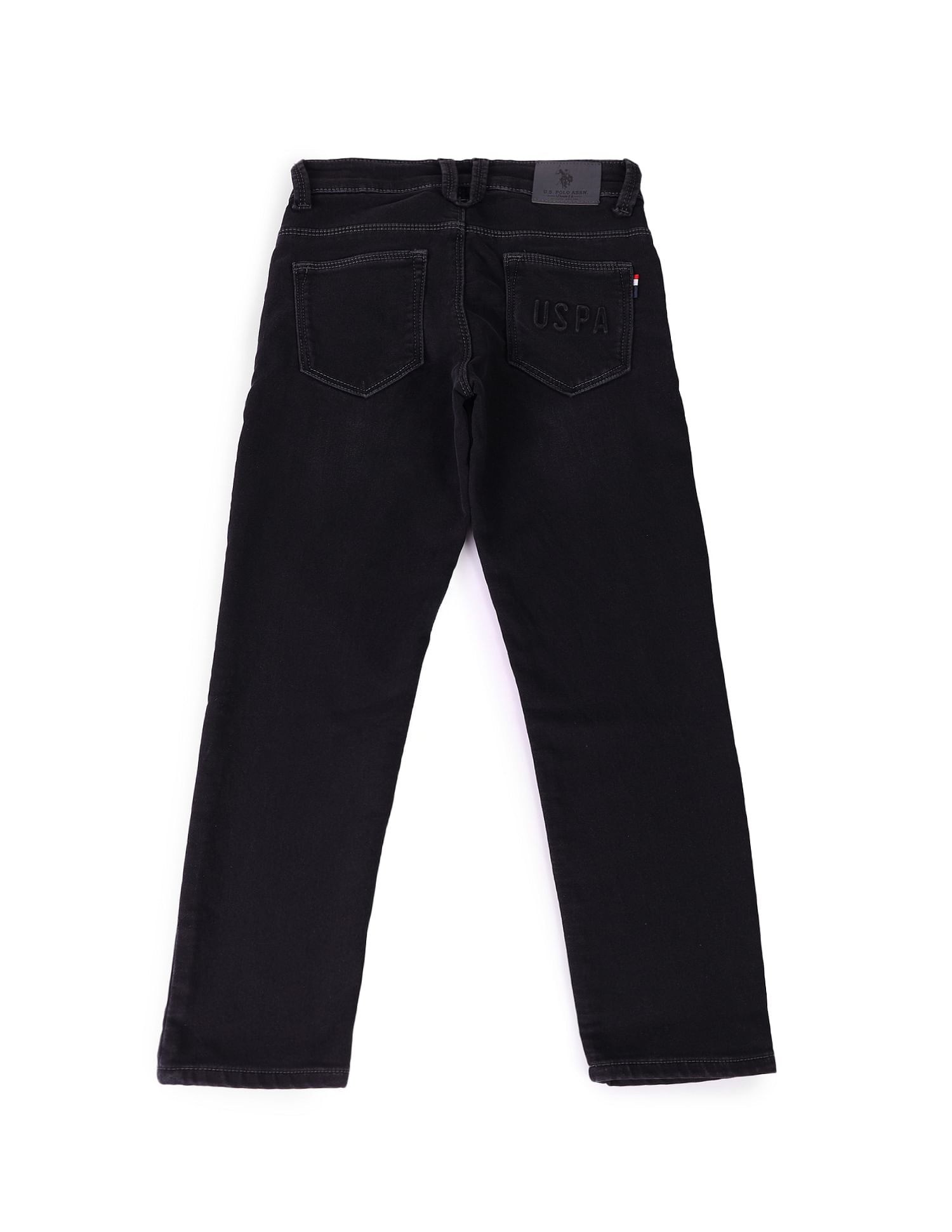 U.S. Polo Assn. Kids Boys Slim Fit Black Jeans