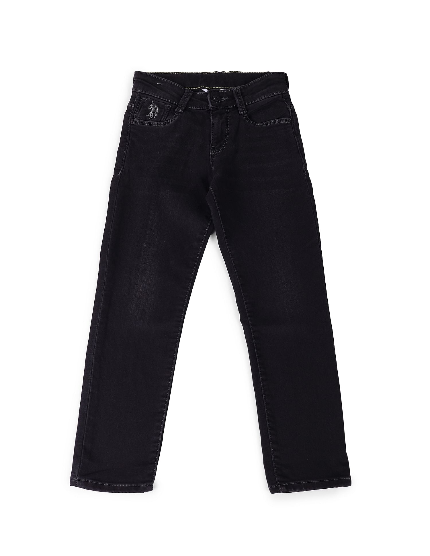 U.S. Polo Assn. Kids Boys Slim Fit Black Jeans