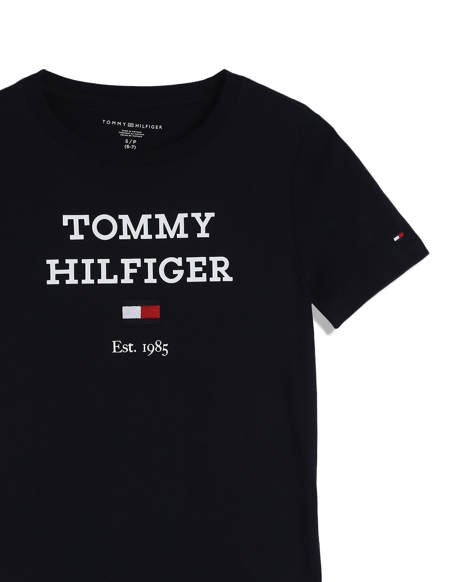 Tommy Hilfiger Boys Blue Logo T-Shirt