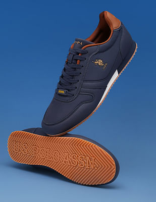 U S Polo Assn Men Clane Navy Work Casuals Lace Up Shoes