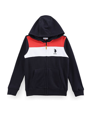 U S Polo Assn Kids Boys Color Block Sweatshirt