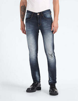 Flying Machine Jackson Skinny Fit Distressed Jeans