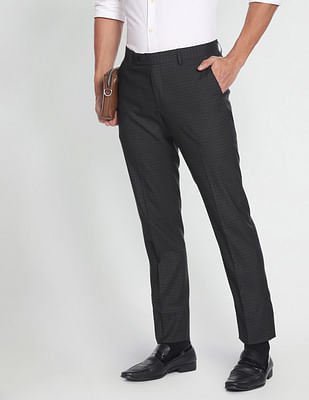 Arrow Micro Check Formal Trousers