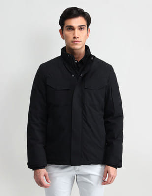 Buy Arrow Sport Heavy Weight Laser Cut Styled Jacket - NNNOW.com