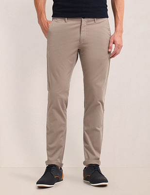 U S Polo Assn Denver Slim Fit Solid Trousers