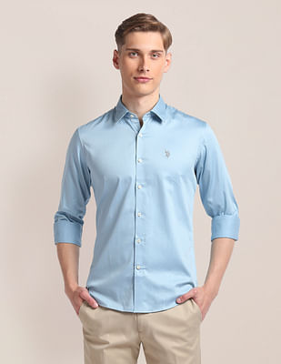 U S Polo Assn Self Design Premium Shirt