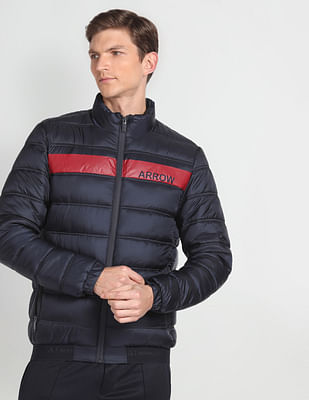 Arrow Sports Quilted Puffer Solid Jacket