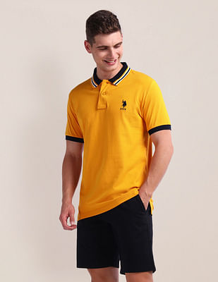 U S Polo Assn Solid Slim Fit Polo Shirt