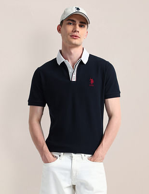 U S Polo Assn Solid Slim Fit Polo Shirt