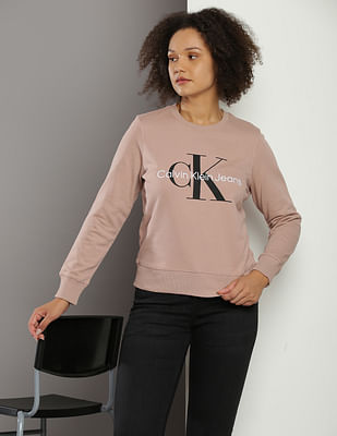 Calvin Klein Pure Cotton Brand Print Sweatshirt