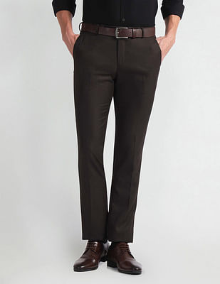 Arrow Hudson Tailored Fit Formal Trousers