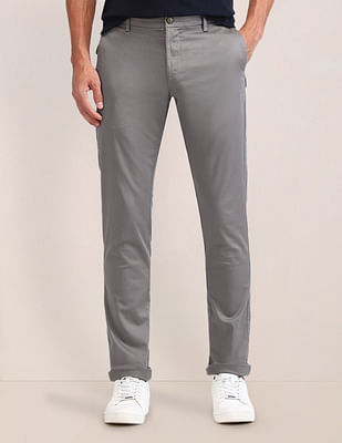 U S Polo Assn Denver Slim Fit Solid Trousers