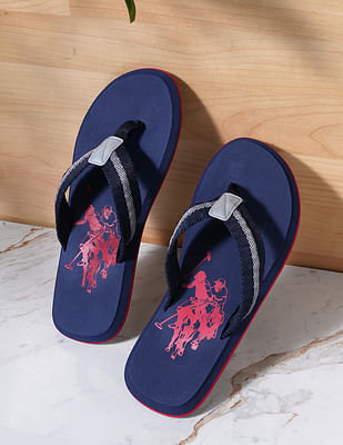 U S Polo Assn Men Brand Print Natal 2.0 Flip Flops