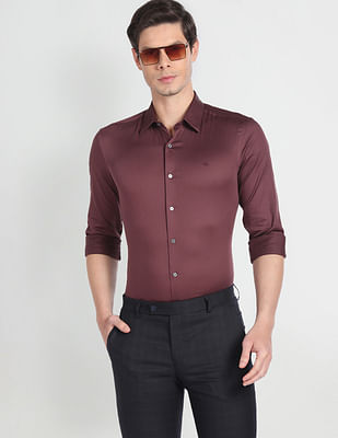 Arrow Newyork Point Collar Twill Shirt