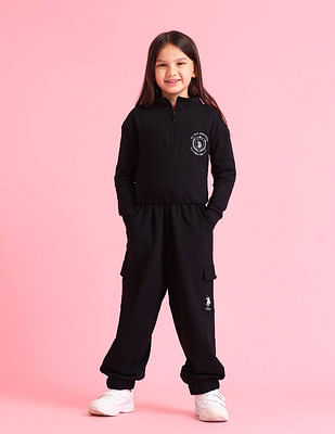 U S Polo Assn Kids Girls Casual 2 piece Set