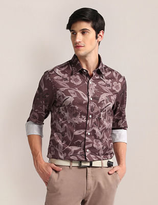 U S Polo Assn All-Over Print Tailored Fit Shirt