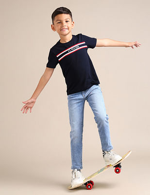 U S Polo Assn Kids Boys Slim fit Blue Jeans