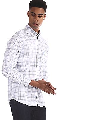 mens white button down collar shirts