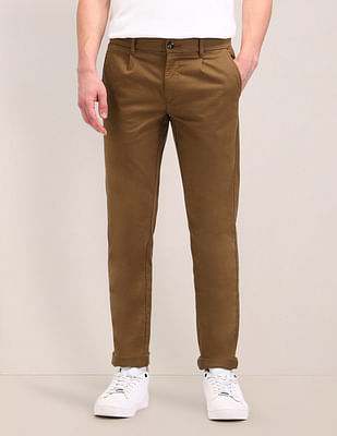 U S Polo Assn Austin Slim Fit Solid Trousers