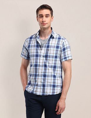 U S Polo Assn Tailored Fit Checked Shirt