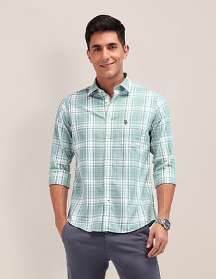 U S Polo Assn Tailored Fit Tartan Check Shirt