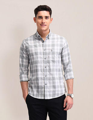 U S Polo Assn Tartan Checked Tailored Fit Shirt