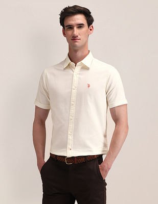 U S Polo Assn Tailored Fit Cotton Oxford Shirt