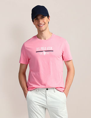 U S Polo Assn Brand Print Slim Fit T-Shirt