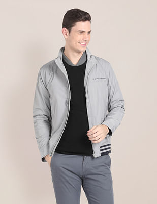 U S Polo Assn High Neck Solid Jacket