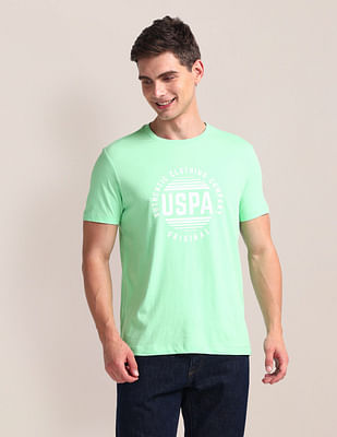 U S Polo Assn Brand Print Slim Fit T-Shirt