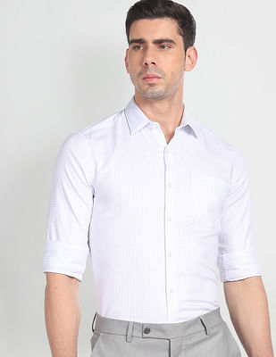 Arrow Graph Check Slim Fit Shirt