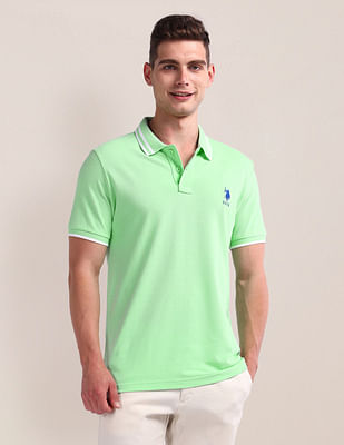 U S Polo Assn Solid Slim Fit Polo Shirt