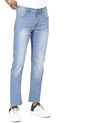 Calvin Klein Men Blue Mid Rise Stone Wash Jeans