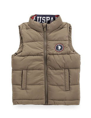 U S Polo Assn Kids Boys Sleeveless Puffer Jacket