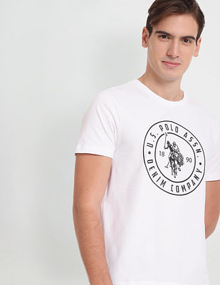 U S Polo Assn Denim Co Iconic Circle Logo T-Shirt