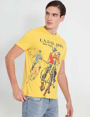 U S Polo Assn Denim Co Iconic Sketch Print T-Shirt