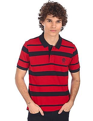 U S Polo Assn Short Sleeve Striped Polo Shirt