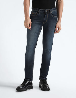 Flying Machine Mid Rise Stone Wash Jeans