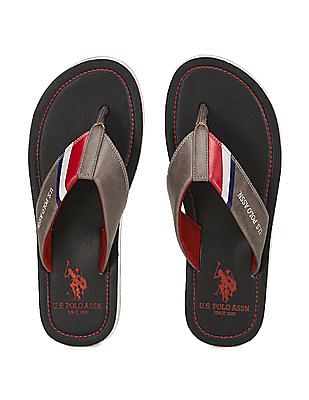 U S Polo Assn Brand Print Patt 2.0 Flip Flops